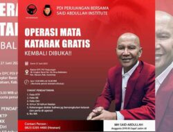 Bersama PDIP dan SAI, Pendaftar Operasi Mata Katarak Gratis Tembus 348 Orang