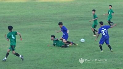 Laga Pembuka Liga Santri KSAD di Sumenep