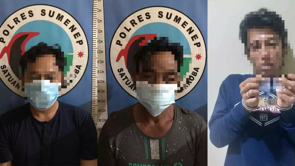 Sehari, Polres Sumenep Tangkap 3 Tersangka Narkoba