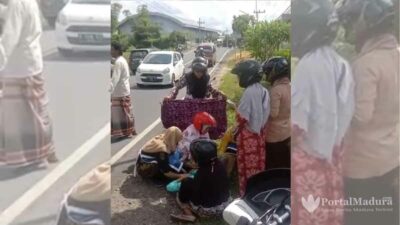 Viral Video Ibu Melahirkan di Pinggir Jalan Raya Madura