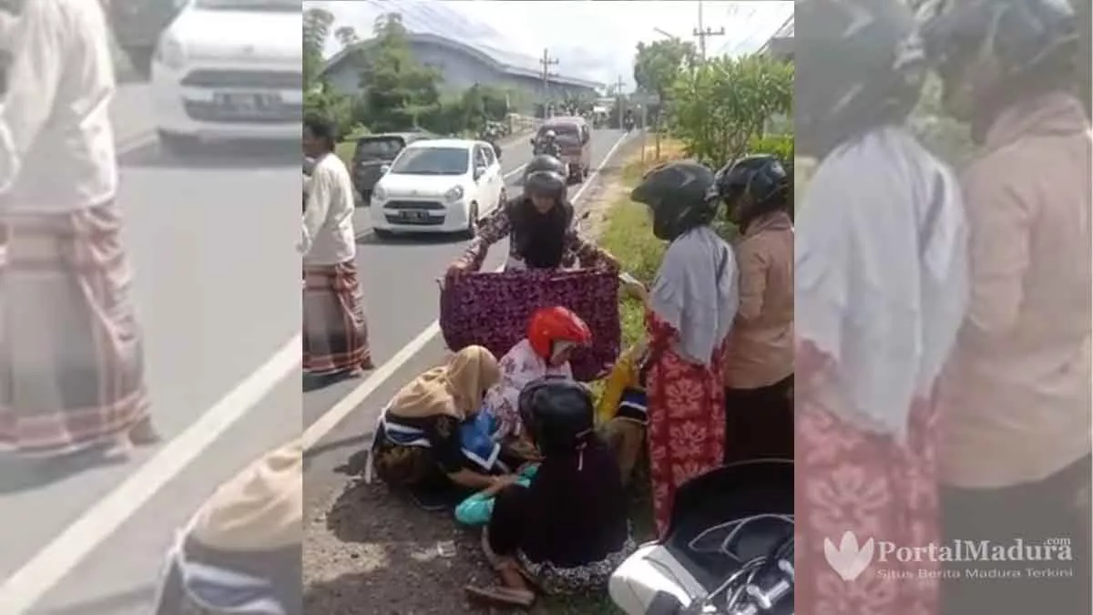 Pengakuan Warga Bantu Ibu Muda Melahirkan di Pinggir Jalan Raya Sampang