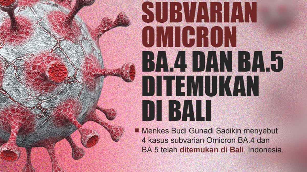 Waspada! Terdeteksi Kasus Subvarian Omicron BA.4 dan BA.5