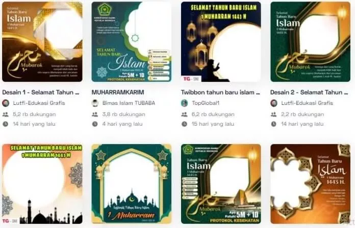 10 Link Twibbon Tahun Baru Islam 1444 H / 2022 M