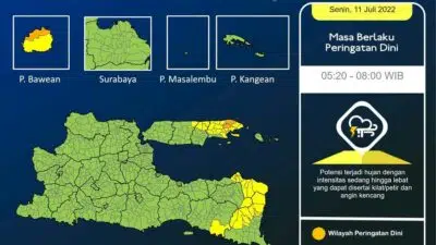 11 Juli 2022, Peringatan Dini Cuaca Sumenep