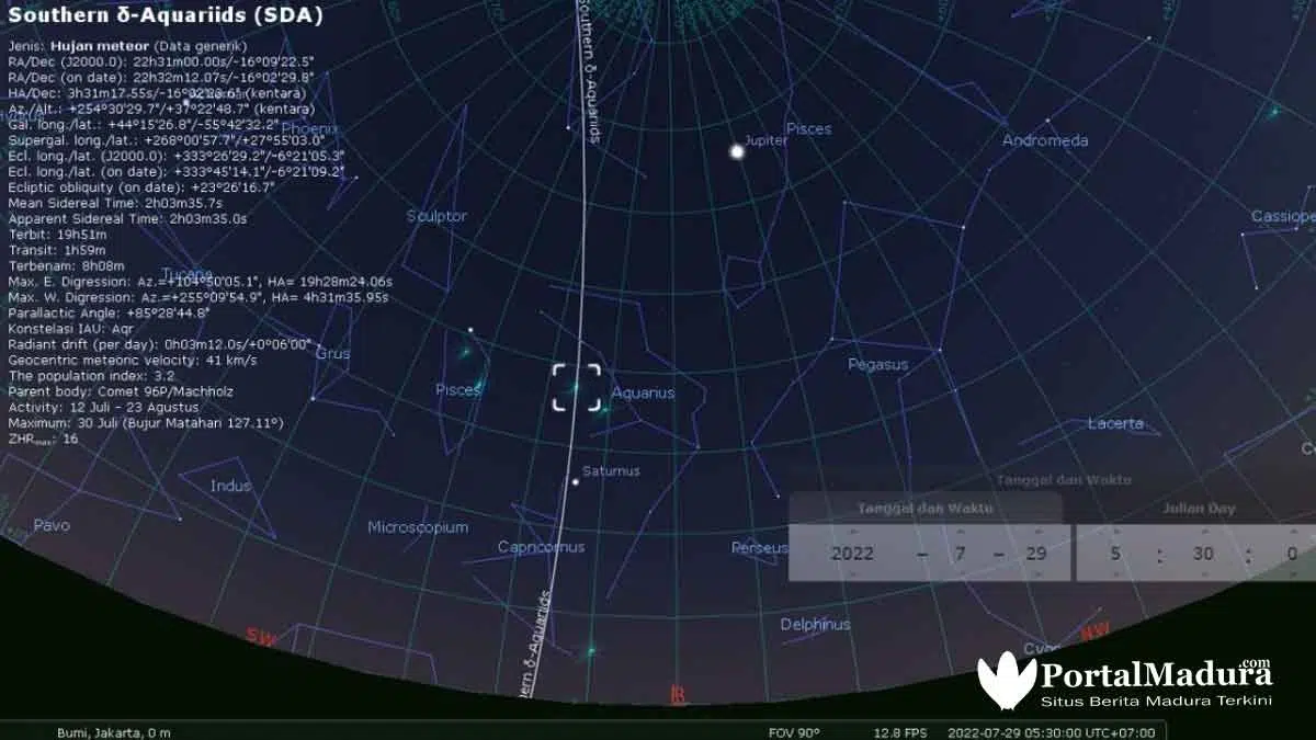 Akhir Juli 2022, Hujan Meteor Hiasi Langit Indonesia