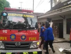 Breaking News-Kebakaran Landa Rumah Warga Sumenep