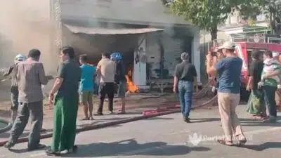 Kebakaran Landa Ruko Warga Sampang