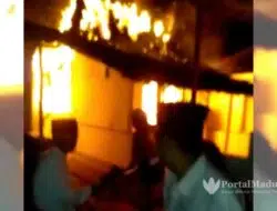 Kebakaran Rumah Warga Lembung Timur Sumenep, Kerugian Rp20 Juta