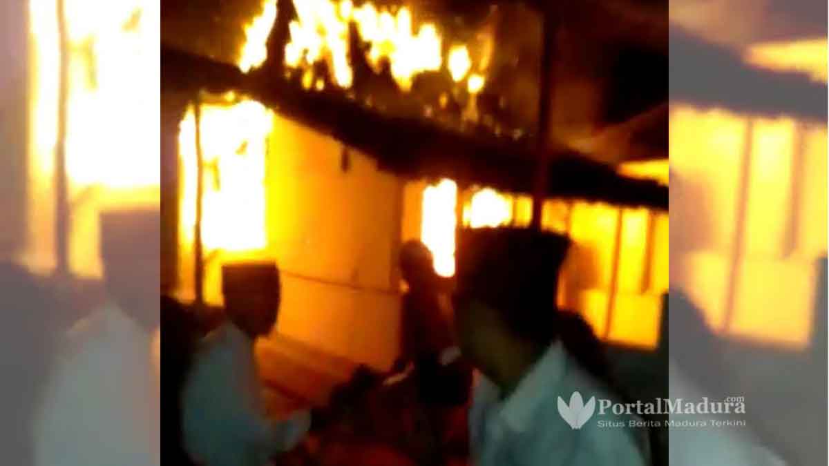 Kebakaran Rumah Warga Lembung Timur Sumenep, Kerugian Rp20 Juta