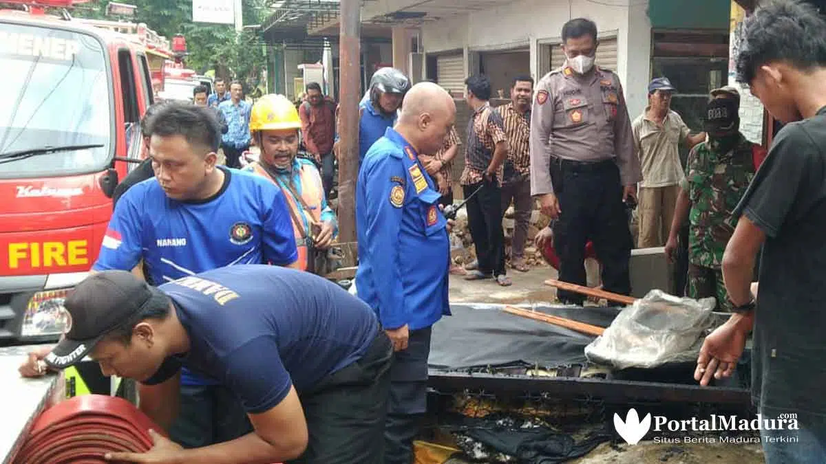 Kebakaran Rumah Warga Sumenep Diduga Akibat Konsleting Listrik