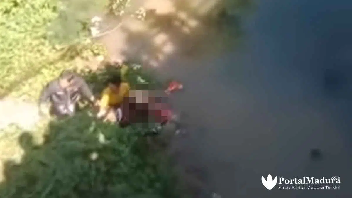 Korban Kecebur Sungai, Viral Kecelakaan di Jembatan Sullam Banyuwates Sampang
