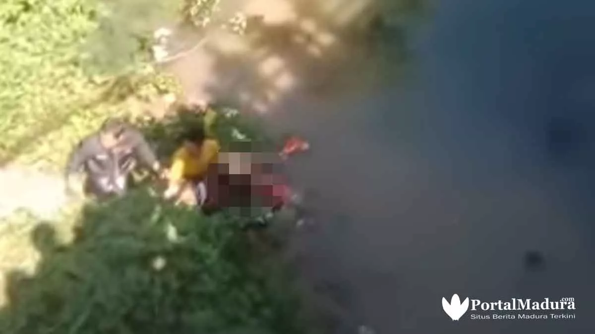 Korban Kecebur Sungai, Viral Kecelakaan di Jembatan Sullam Banyuwates Sampang