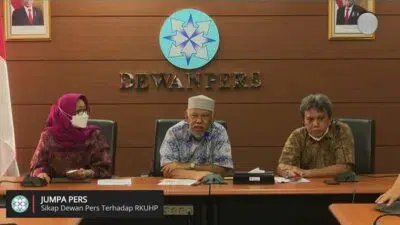Dewan Pers Desak Hapus Sejumlah Pasal dalam RKUHP