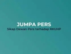 Link Live Streaming Sikap Dewan Pers Terhadap RKUHP