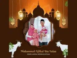 Gratis Template PTT Video Ucapan Selamat Hari Raya Idul Adha 2022 M / 1433 H