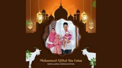 Gratis Template PTT Video Ucapan Selamat Hari Raya Idul Adha 2022 M / 1433 H