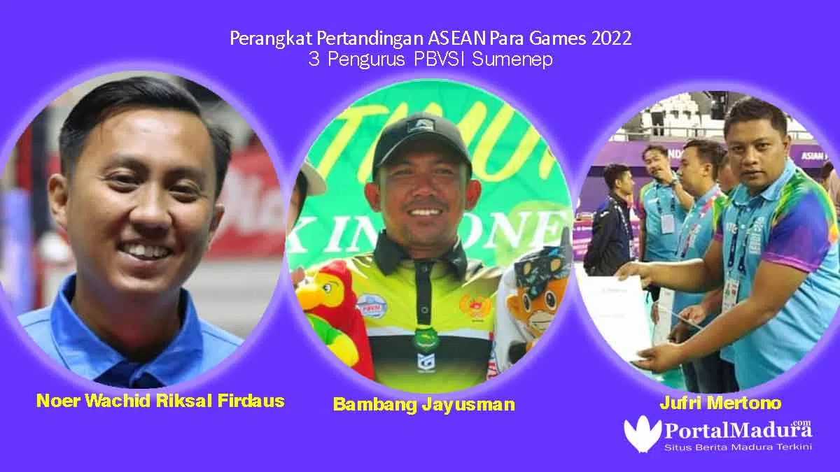 ASEAN Para Games 2022, Tiga Pengurus PBVSI Sumenep Jadi Perangkat Pertandingan