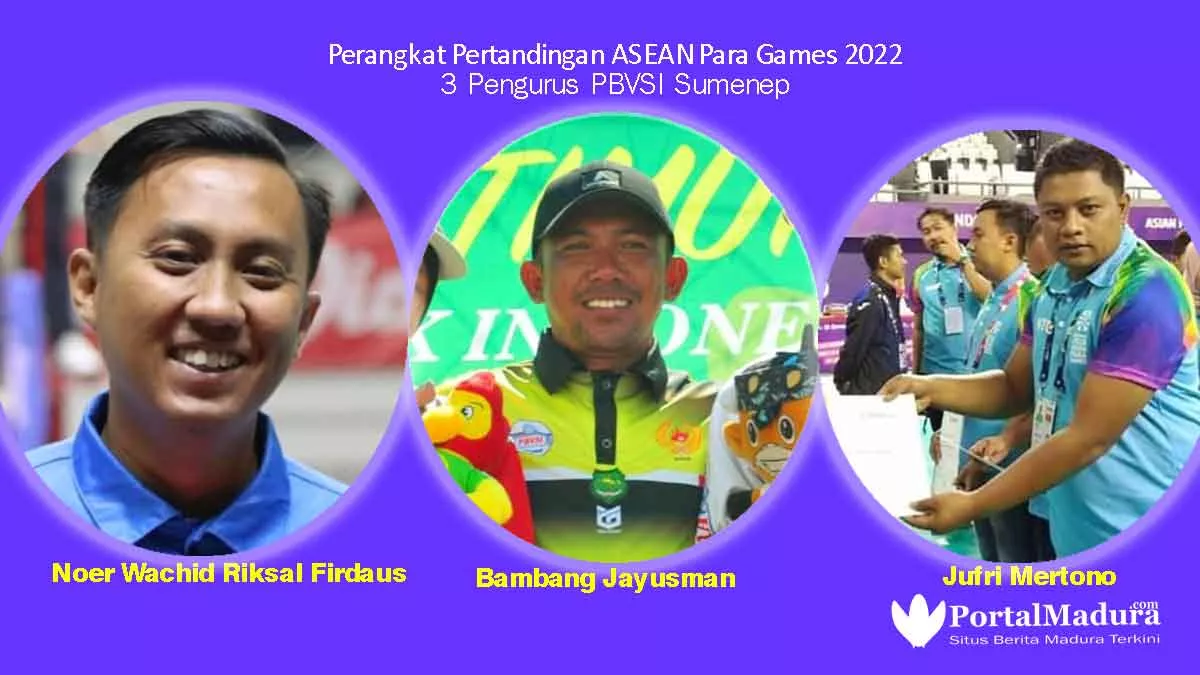 ASEAN Para Games 2022, Tiga Pengurus PBVSI Sumenep Jadi Perangkat Pertandingan
