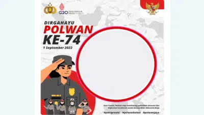 10 Link Bingkai Foto Hari Polisi Wanita ke-74 untuk Status WA dan Media Sosial