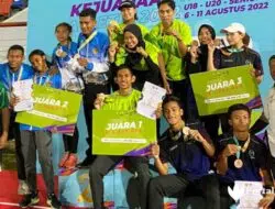 Indra Sumbang Emas Lari Estafet Mix Senior di Kejurnas Atletik 2022