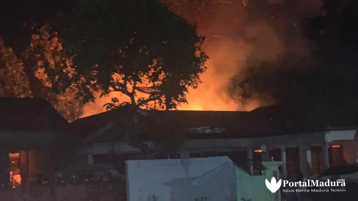 Kebakaran Landa Rumah H Imam Mahmudi Lenteng Sumenep