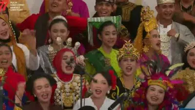 Lagu Daerah Madura 'Lir Saalir' di HUT ke-77 RI Istana Negara