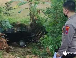Pikap Guling ke Sungai, Dua Penumpang Tewas