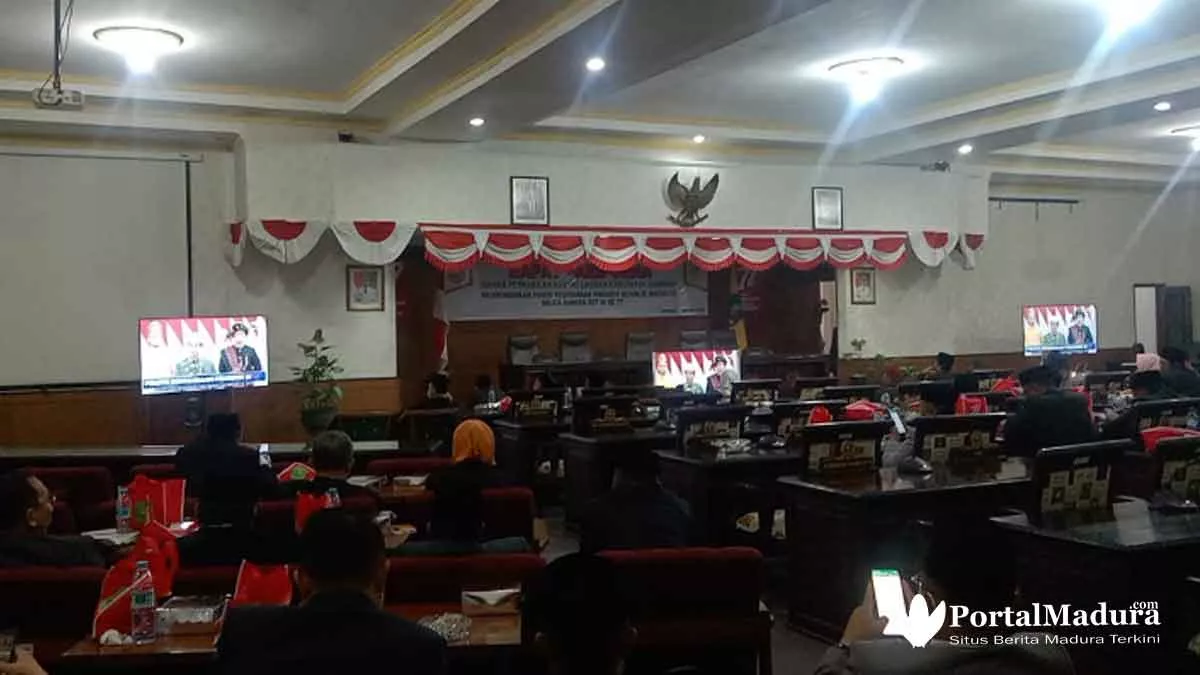 Rapat Paripurna DPRD Sumenep Dengarkan Pidato Kenegaraan Presiden RI