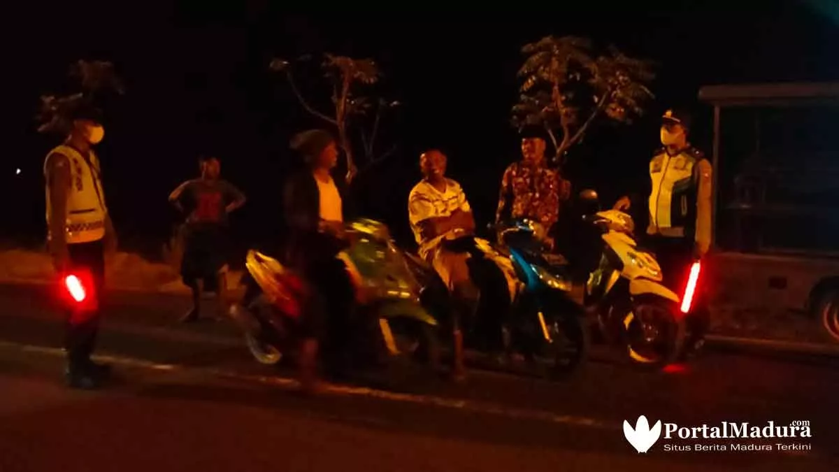 Rawan Aksi Balap Liar, Polsek Pangarengan Sisir Lokasi Kumpul Remaja
