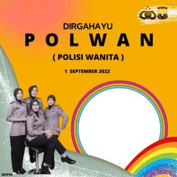 Twibbon HUT Polwan Ke-74 Tahun 2022