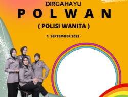 Template Twibbon Hari Polwan Ke 74, Tahun 2022