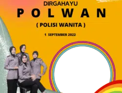 Template Twibbon Hari Polwan Ke 74, Tahun 2022