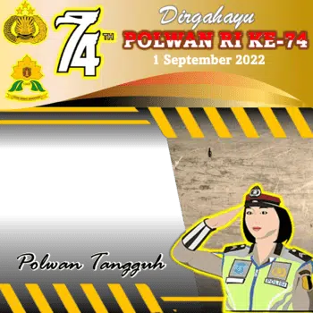 Twibbon HUT Polwan Ke-74 Tahun 2022