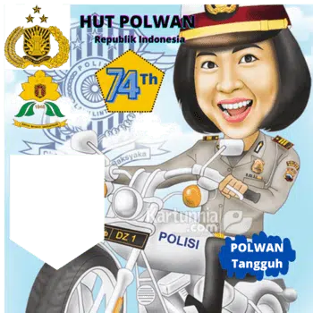  Twibbon HUT Polwan Ke-74 Tahun 2022