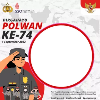 Link Twibbon Hut Polwan Ke-74 Tahun 2022 - Portalmadura.com Twibbon HUT Polwan Ke-74 Tahun 2022