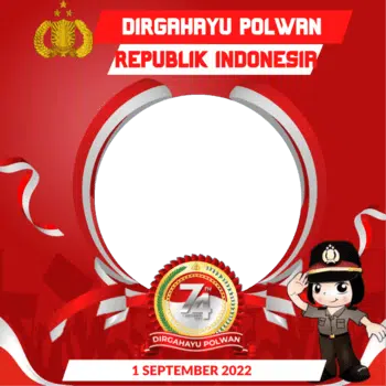  Twibbon HUT Polwan Ke-74 Tahun 2022