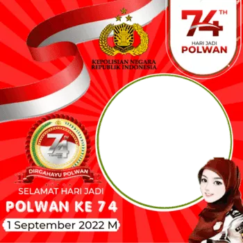 Link Twibbon Hut Polwan Ke-74 Tahun 2022 - Portalmadura.com Twibbon HUT Polwan Ke-74 Tahun 2022