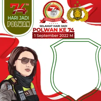 Twibbon HUT Polwan Ke-74 Tahun 2022