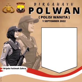 Twibbon HUT Polwan Ke-74 Tahun 2022