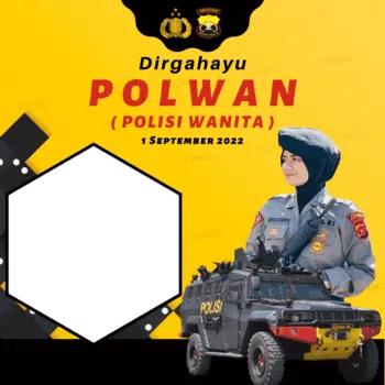 Twibbon HUT Polwan Ke-74 Tahun 2022