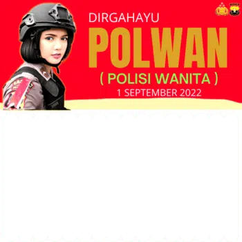 Twibbon HUT Polwan Ke-74 Tahun 2022