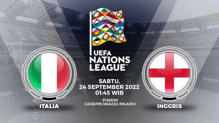 Link Live Streaming Itali VS Inggris UEFA Nations League 2022