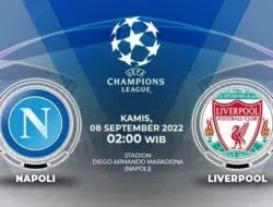 Link Live Streaming Napoli vs Liverpool, Liga Champions 8 September 2022