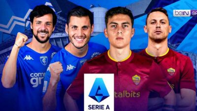 Live Straeming Empoli vs AS Roma Serie A; Selasa, 13 September 2022 Pukul 01.45 WIB