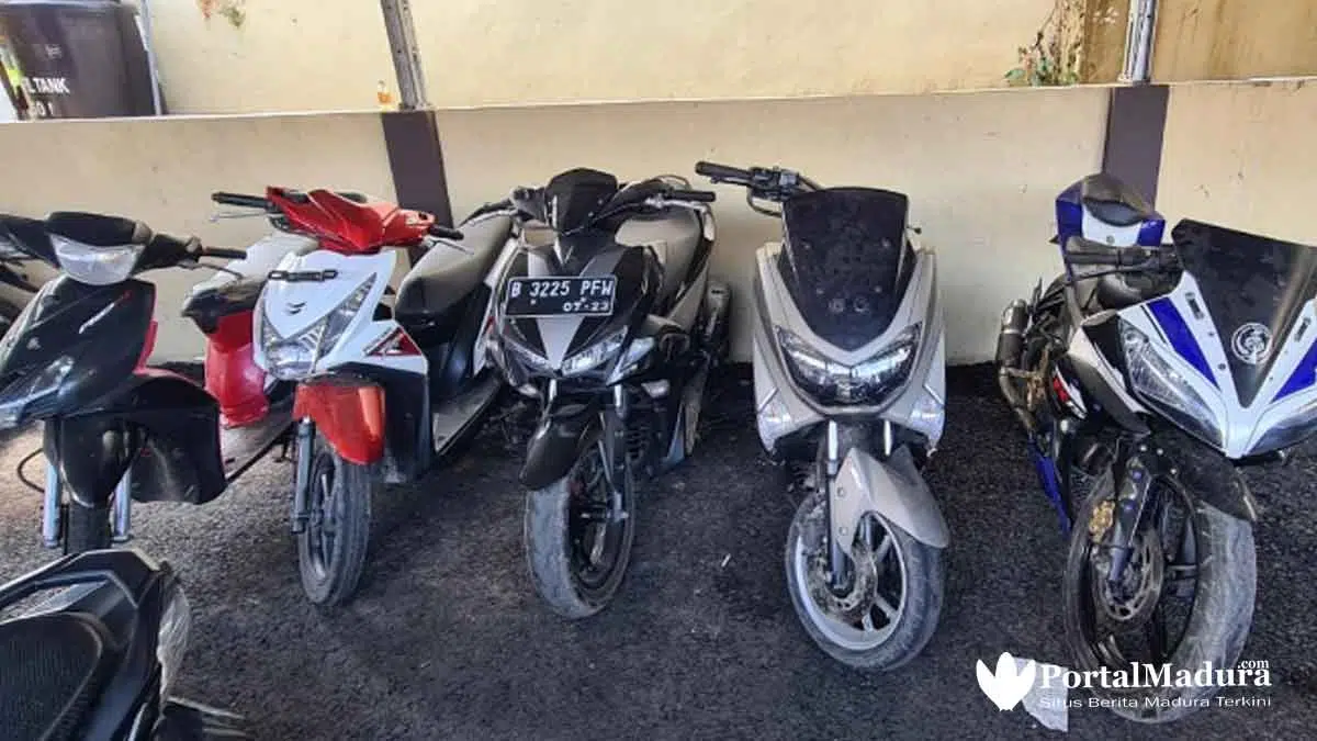 Polisi Sumenep Amankan 5 Unit Motor, Pencurinya Ditangkap di Probolinggo