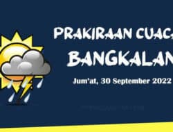 Prakiraan Cuaca Bangkalan Hari ini, Jum’at 30 September 2022