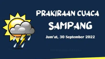 Prakiraan Cuaca Sampang Hari ini, Jum'at 30 September 2022