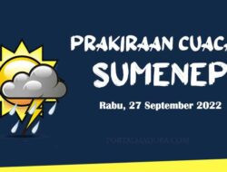 Prakiraan Cuaca Sumenep Hari ini, Rabu 28 September 2022