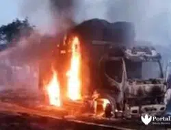 Viral Video Truk Muatan Tembakau Bojonegoro Dibakar di Pamekasan Madura