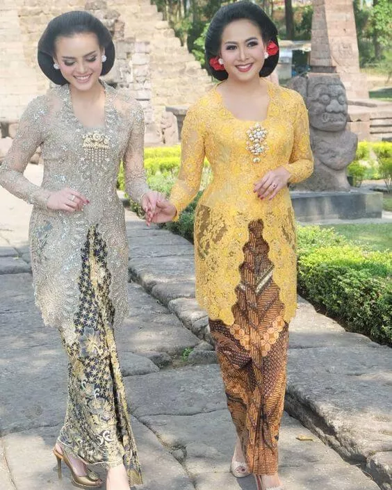 Inspirasi Model Kebaya Brokat Terbaru - Portalmadura.com Model kebaya Brokat Terbaru
